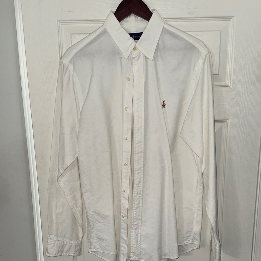 Polo by Ralph Lauren Men's Cream Button Down Shirt